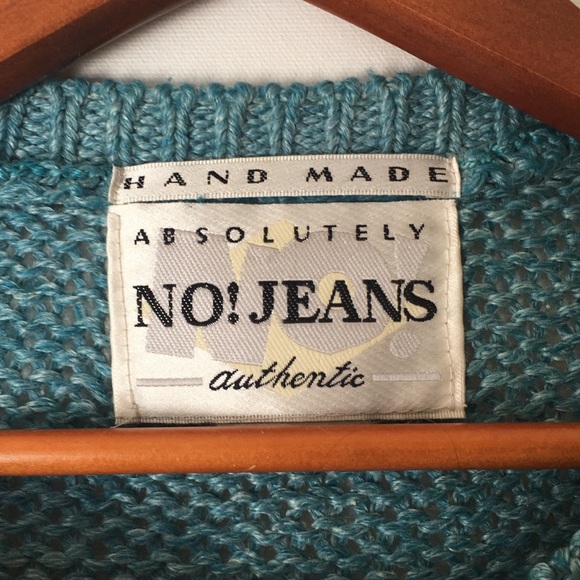 Vintage 80’s multi-colour Hand Knit Sweater XL - Picture 3 of 8